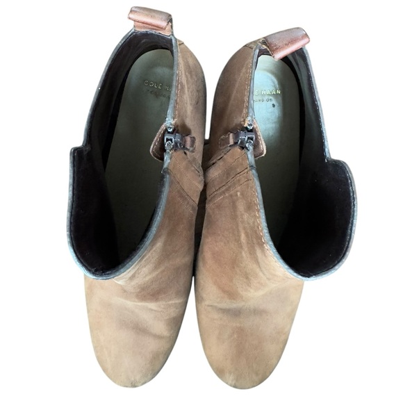 COLE HAAN CHESNEY Chestnut Brown Ankle Boots Size 11B - Picture 11 of 12